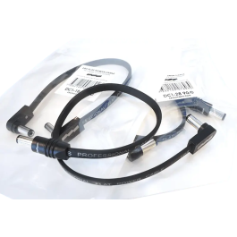 EBS Cable de Alimentación Flat Negro DC1-48 90/0 - 48 Cm