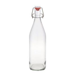 Botella de vidrio transparente 1L La Mediterranea - Inde (12 Unidades) Botella de vidrio transparente 1L La Mediterranea - Inde (12 Unidades)