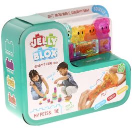 Goliath GOL8720077342897 Mis Mascotas y Yo - Juego de Construcción JELLY BLOX - 20 Bloques, 2 Personajes, 2 Animales - 2+ Años