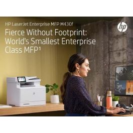 HP LaserJet Enterprise M430F Multifunción Láser Monocromo - Impresión, Copia, Escaneo, Fax - 40 ppm - Seguridad Empresarial - Doble Cara