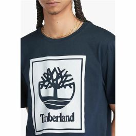Camiseta de Manga Corta Hombre Timberland Stack Logo Negro