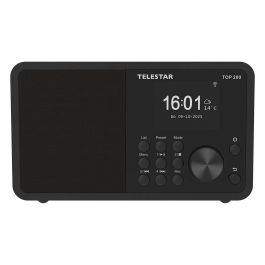 Telestar TOP 200 Radio Portátil Multifunción Digital/Analógica con DAB+, FM, Bluetooth 5.3, WiFi, Pantalla TFT 2.4", MP3, Negro