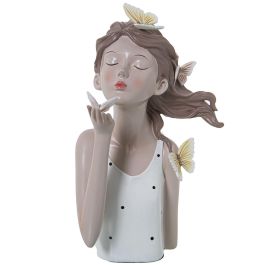 Figura Decorativa Alexandra House Living Blanco Plástico Mariposas 18 x 20 x 32 cm Precio: 59.89000028. SKU: B1GNHRALVW