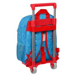 Mochila Escolar con Ruedas SuperThings Rescue force 27 x 33 x 10 cm Azul