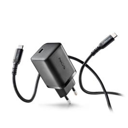 NGS BUD65W-C Cargador de Pared GaN 65W con USB-C y Cable Tipo-C a Tipo-C de 1.5m para Smartphones y Portátiles
