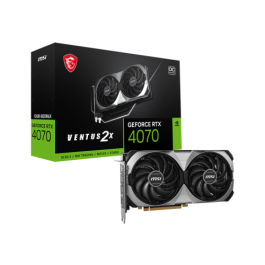 MSI GeForce RTX 4070 VENTUS 2X E 12G OC NVIDIA 12 GB GDDR6X MSI GeForce RTX 4070 VENTUS 2X E 12G OC NVIDIA 12 GB GDDR6X