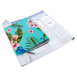 Liderpapel Rollo Plástico Adhesivo Forralibros 0.50x20 mt 80 mc Removible