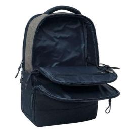 Mochila para Portátil Kappa Dark Navi Gris Azul marino 29 x 44 x 15 cm Mochila para Portátil Kappa Dark Navi Gris Azul marino 29 x 44 x 15 cm