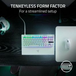 Teclado Razer Huntsman V3 Pro Blanco Qwerty Español