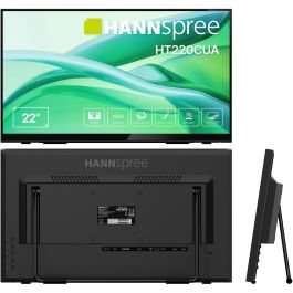 Hannspree HT220CUA Monitor Táctil 21.5" Full HD LED 16:9 HDMI DP USB Pantalla Plana Antirreflectante Negro