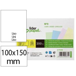 Tarjeta Liderpapel Para Estudiar Lisa Cartulina De Colores 170 gr-M2 100x150 mm Paquete De 200 Unidades Precio: 3.50000002. SKU: B1GJQGQKQ2