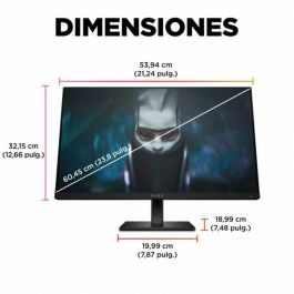 HP OMEN 24 Monitor Gaming 23.8 pulgadas FHD 165Hz para Juegos de Alto Rendimiento, Colores Vibrantes y Diseño Elegante