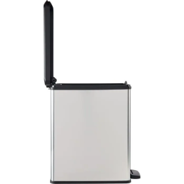 Curver Papelera Slim Bin 25L Gris Metalizado CUR3253922339070 Diseño Compacto 41x27x55 cm