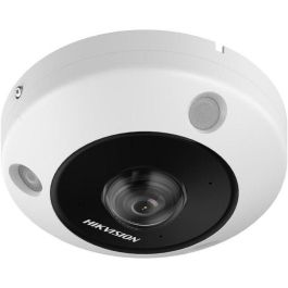 Hikvision Cámara IP Fisheye 6MP DeepinView 1.27mm IR15 DWDR IK10 IP67 con Audio y Alarma