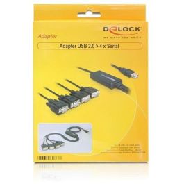 DeLOCK LX-6212 (EU) Cable USB tipo A a DB-9 Macho/Macho Negro 1.4m para conexión de dispositivos serie Precio: 521.50000056. SKU: B14S5C6QQ8