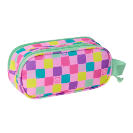 SAFTA Portatodo 3D La Casa de Muñecas de Gabby Doble 21x6x8cm con Dos Compartimentos