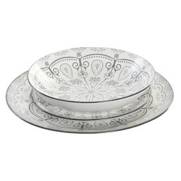 Vajilla Scandi DKD Home Decor Gris Claro 20 x 4 x 20 cm Set de 18 Precio: 47.49999958. SKU: B138PPNTLT