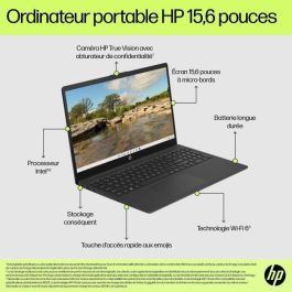 HP Portátil 15-fd0160nf Pantalla FHD 15,6" Intel N100 8GB RAM 512GB SSD Windows 11 AZERTY