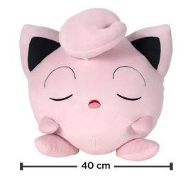 Bandai BAN3701405823641 Peluche Pokémon Jigglypuff 40 cm, suave y esponjoso