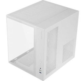 Mars Gaming MCVONEW Caja Gaming Semitorre MCV-ONE Blanca, Cristal Templado, Ventilador FRGB 120mm, Doble Cámara, ATX, RL 240mm