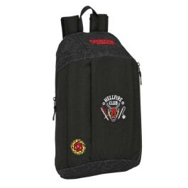 Mini Mochila Escolar Safta Con Cremallera Vertical Stranger Things 390x220x100 mm