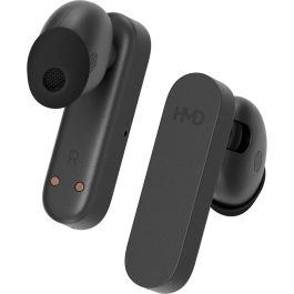 HMD Amped Buds Auriculares Inalámbricos con Cancelación de Ruido Activa, IP54/IPX4, Negro