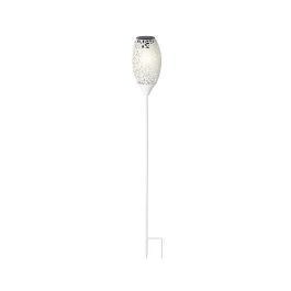 Lumineo Antorcha Solar LED Blanco Cálido Ø11x94cm 5 LEDs, Colores Surtidos (Verde, Blanco, Antracita, Beige)
