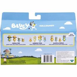 Bluey BLU0630996176559 - Caja de Figuras Articuladas Disfraces con 4 Figuras y Accesorios Bluey BLU0630996176559 - Caja de Figuras Articuladas Disfraces con 4 Figuras y Accesorios