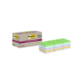 Post-it Bloc de Notas Adhesivas Super Sticky 76x76 mm, 70 Hojas Recicladas, Paquete de 14 Unidades, Colores Surtidos Precio: 24.69000039. SKU: B1FVMBQT85