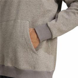 Sudadera con Capucha Hombre Adidas Seasonal Essentials Melange Hoodie Marrón Beige