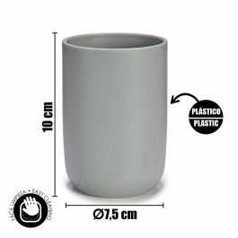 Berilo Set 4 Piezas Artículos de Baño Gris 16.5x17x29.5 cm (Set de 6)