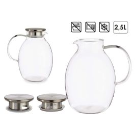 Jarra de Cristal Borosilicato Vivalto 2,5L - 15.5x22x20 cm (6 Unidades) Jarra de Cristal Borosilicato Vivalto 2,5L - 15.5x22x20 cm (6 Unidades)