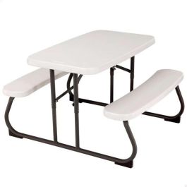 Lifetime Mesa Picnic Infantil, color Crema, dimensiones 82,5x90x53,5 cm. Ideal para niños +3 años, fabricada en Plástico y Acero.