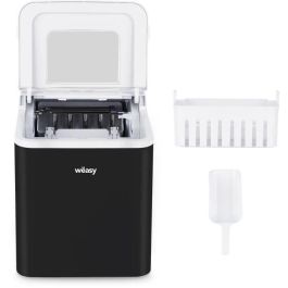WINKEL KW12 Máquina de hielo, Producción de 12 kg/día, Depósito de agua de 2.2L, Tapa con ventana de control, Panel de pantalla LED WINKEL KW12 Máquina de hielo, Producción de 12 kg/día, Depósito de agua de 2.2L, Tapa con ventana de control, Panel de pantalla LED