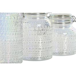 Bote Basicos DKD Home Decor Transparente 11 x 21 x 11 cm Set de 3