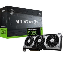 Tarjeta Gráfica MSI RTX 5080 16G VENTUS 3X OC 16 GB GEFORCE RTX 5080 GDDR6X GDDR7 Precio: 1266.50000015. SKU: B197ZZT9FK