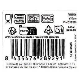 La Mediterranea Bajo Plato Albus Ø32.5 cm (6 Unidades)