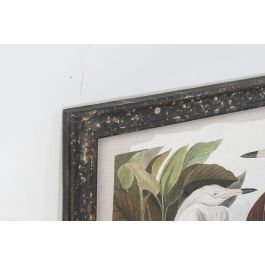 DKD Home Decor Cuadro Oriental Marron Blanco Madera Lienzo Pajaro 90 x 2 x 68 cm (2 Unidades)