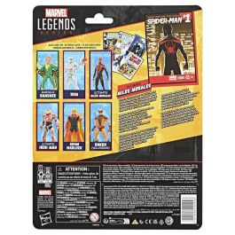 Hasbro Marvel Legends Miles Morales Ultimate Spider-Man Figura de Acción Coleccionable 15 cm Articulable con 5 Accesorios