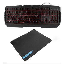 Pack Gaming DeepGaming Negro Qwerty Español Pack Gaming DeepGaming Negro Qwerty Español