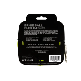 Ernieball Cable Instrumento Flex Jack-Jack 6m Verde