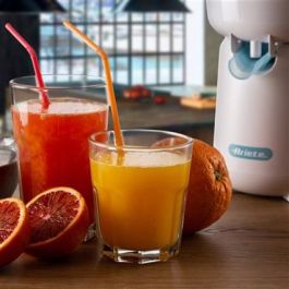 Ariete 417/01 Exprimidor Breakfast Blanco 40W con Boquilla Antigoteo, Ideal para Naranjas, Pomelos y Limones