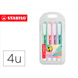 Stabilo Swing Cool Marcador Fluorescente Pastel, Blíster 4 Ud Precio: 4.49999968. SKU: B12MW2SZ55