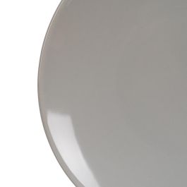 Plato Postre Gris Stoneware Cocina 20 X 20 X 2,50 cm