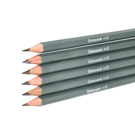 Liderpapel Lápices de grafito, caja 6 unidades, durezas surtidas, certificado FSC