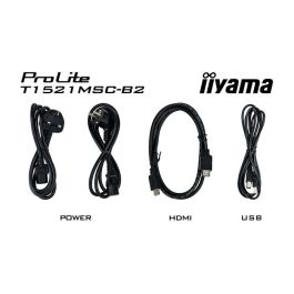 Monitor Iiyama 15" Pcap Bezel Free Front, 10P Touch, 1024X768, Speakers, Vga, Hdmi, 325Cd/M², Usb Interface, External Power Adapter, Multitouch With Supported Os (T1521MSC-B2) Monitor Iiyama 15" Pcap Bezel Free Front, 10P Touch, 1024X768, Speakers, Vga, Hdmi, 325Cd/M², Usb Interface, External Power Adapter, Multitouch With Supported Os (T1521MSC-B2)