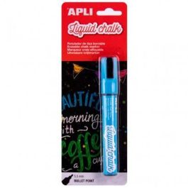 Apli Marcador De Tiza Líquida Punta Redonda 5,5 mm Azul Blíster 1 Ud Precio: 2.50000036. SKU: B1GMDDFSTY