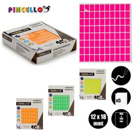 Etiquetas Adhesivas Pincello 12x18 mm, Surtidos, 5 Páginas (120 Unidades)