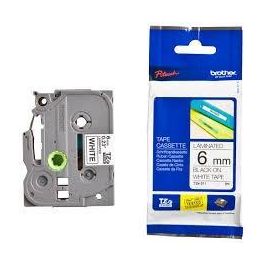 BROTHER Cinta laminada blanco/negro 6mm Precio: 12.50000059. SKU: S8402420