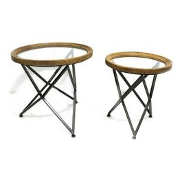 Mesa Centro Vintage DKD Home Decor Negro Natural 65 x 63 x 65 cm Set de 2 Precio: 232.98999999. SKU: B12XEMW2W3